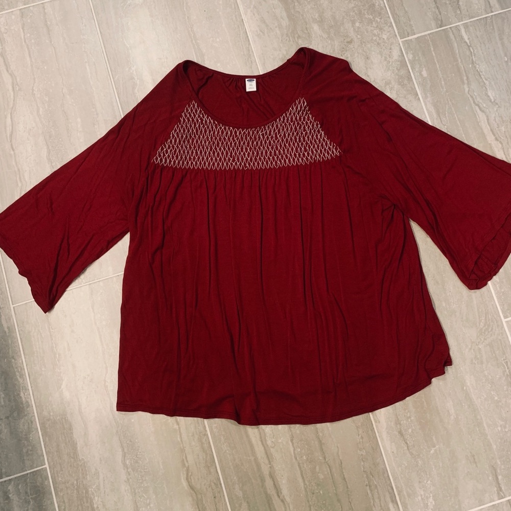 Maroon blouse. XXL.